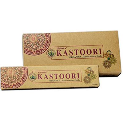 GOLOKA Kastoori Raras de incenso orgânico masala GOLOKA Kastoori Raras de incenso orgânico masala