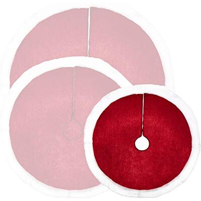 com-four ® Cobertor de árvore de Natal premium para proteger contra agulhas de pinho cobertura de árvore de Natal redondo para árvore de luzes base em design de Natal para presentes e decoração com-four ® Cobertor de árvore de Natal premium para proteger contra agulhas de pinho cobertura de árvore de Natal redondo para árvore de luzes base em design de Natal para presentes e decoração
