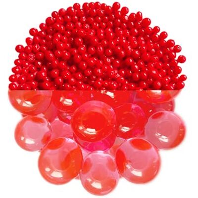 trendfinding 100 g grânulos decorativos de retenção de água vermelho, granulometria 6-8 mm, decoração para flores e plantas, 10 litros muito económico, uso versátil trendfinding 100 g grânulos decorativos de retenção de água vermelho, granulometria 6-8 mm, decoração para flores e plantas, 10 litros muito económico, uso versátil