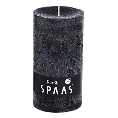 Spaas 6 velas rústicas sem perfume 70/130 mm, ± 60 horas, cor preta Spaas 6 velas rústicas sem perfume 70/130 mm, ± 60 horas, cor preta