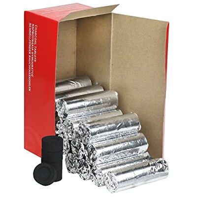 NKlaus carvão vegetal incenso de ignição rápida Shisha 20 rolos Ø 120 peças 1204 NKlaus carvão vegetal incenso de ignição rápida Shisha 20 rolos Ø 120 peças 1204