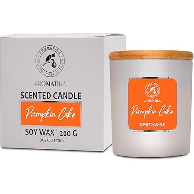 Trust Vela perfumada de bolo de abóbora 200 g vela de cera de soja aroma de relaxamento fragrância para casa aromaterapia SPA ideia para aniversário Natal Trust Vela perfumada de bolo de abóbora 200 g vela de cera de soja aroma de relaxamento fragrância para casa aromaterapia SPA ideia para aniversário Natal