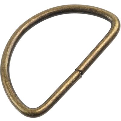 AERZETIX Conjunto de 12 anéis em forma de D acessório para correias de bolso projeto de artesanato decoração de metal cor antiga, Antigo 30 mm AERZETIX Conjunto de 12 anéis em forma de D acessório para correias de bolso projeto de artesanato decoração de metal cor antiga, Antigo 30 mm