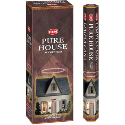 HEM Pure House Raras de incenso Hexa pacote de 6 caixas (120 varetas no total) Incenso natural enrolado à mão da Índia aroma de limpeza e purificador para casa, positividade e HEM Pure House Raras de incenso Hexa pacote de 6 caixas (120 varetas no total) Incenso natural enrolado à mão da Índia aroma de limpeza e purificador para casa, positividade e
