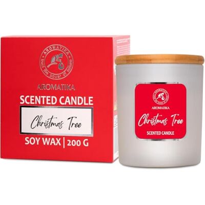 Trust Vela perfumada de árvore de Natal 200 g vela de cera com óleo essencial de pinheiro suíço fragrância para casa aromaterapia aroma de Natal ideia para aniversário Natal Trust Vela perfumada de árvore de Natal 200 g vela de cera com óleo essencial de pinheiro suíço fragrância para casa aromaterapia aroma de Natal ideia para aniversário Natal