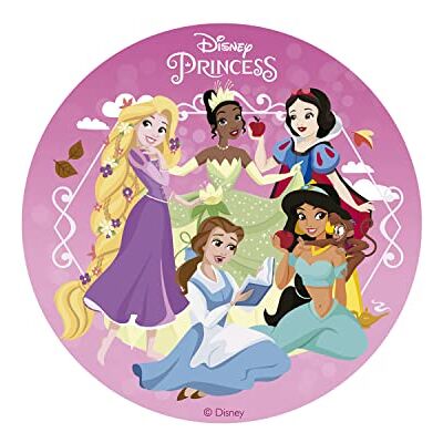 dekora Disco decoração de bolos de aniversário infantis princesas 15,5 cm dekora Disco decoração de bolos de aniversário infantis princesas 15,5 cm