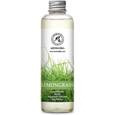 Trust Recarga difusor Lemongrass 200 ml, óleo 100% puro e natural limão, fragrâncias de duradouras, melhor para aromas naturais, ambientador ambiental, difusor de hastes Trust Recarga difusor Lemongrass 200 ml, óleo 100% puro e natural limão, fragrâncias de duradouras, melhor para aromas naturais, ambientador ambiental, difusor de hastes