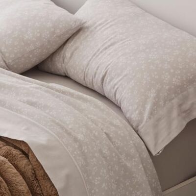 Blanco Lençóis de flanela de algodão, cama de 90 cm. (medidas disponíveis) design 572 cor pedra (90 x 190/200 cm.) Blanco Lençóis de flanela de algodão, cama de 90 cm. (medidas disponíveis) design 572 cor pedra (90 x 190/200 cm.)