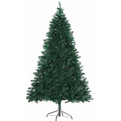 HOMCOM Árvore de Natal 180 cm árvore de pinheiro artificial 1000 ramos verde Decoración Navideña, Soporte Metálico, PVC HOMCOM Árvore de Natal 180 cm árvore de pinheiro artificial 1000 ramos verde Decoración Navideña, Soporte Metálico, PVC