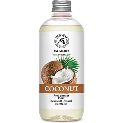 Trust Recarga difusor coco 500 ml, fragrâncias duradouras, ambientador, substituição difusor coco sem hastes, difusor cromático, fragrância coco, fragrância para casa Trust Recarga difusor coco 500 ml, fragrâncias duradouras, ambientador, substituição difusor coco sem hastes, difusor cromático, fragrância coco, fragrância para casa