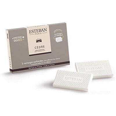 Esteban Recarga perfumada para difusor de carro, cor cedro Esteban Recarga perfumada para difusor de carro, cor cedro