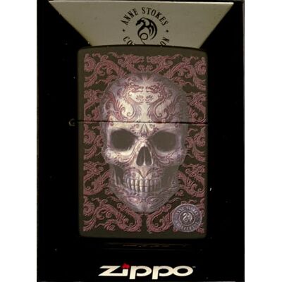 Zippo Anne Stokes Isqueiro Black Matte Spring 2017, cromado, prata, 5,8 x 3,8 x 2 cm Zippo Anne Stokes Isqueiro Black Matte Spring 2017, cromado, prata, 5,8 x 3,8 x 2 cm
