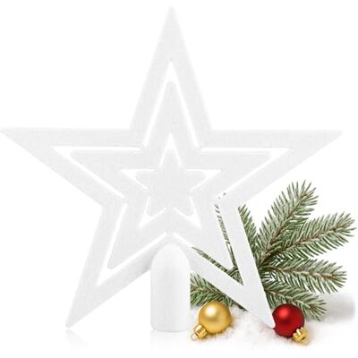 com-four ® Enfeite de árvore de Natal com estrela brilhante ornamento de estrela para árvore de Natal ornamento de árvore de Natal para qualquer ornamento de árvore -de-papagaio inquebrável com-four ® Enfeite de árvore de Natal com estrela brilhante ornamento de estrela para árvore de Natal ornamento de árvore de Natal para qualquer ornamento de árvore -de-papagaio inquebrável