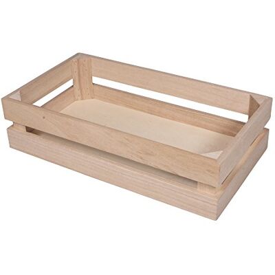 Rayher Caixa de madeira com aspeto de ripas, 30,5 x 16,7 x 7,6 cm, mais 2 ganchos de parede, natureza, 30,5 x 16,7 x 7,6 cm Rayher Caixa de madeira com aspeto de ripas, 30,5 x 16,7 x 7,6 cm, mais 2 ganchos de parede, natureza, 30,5 x 16,7 x 7,6 cm