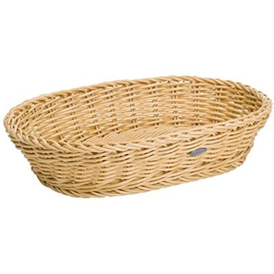 Westmark Cesto multiusos, adequado para hotelaria, oval, aproximadamente 32 x 23 x 7 cm, fibra sintética, edição salen, bege claro, Westmark Cesto multiusos, adequado para hotelaria, oval, aproximadamente 32 x 23 x 7 cm, fibra sintética, edição salen, bege claro,