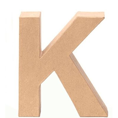 Glorex - K Letter - 17.5 x 15.5 x 5.5 cm - letra 3D Glorex - K Letter - 17.5 x 15.5 x 5.5 cm - letra 3D