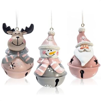 com-four ® Conjunto de decoração Pendente de 3 Peças de poliresina 9 x 5 cm Figura de Pai Natal, Figura de boneco de neve e Figura de rena para pendurar Decoração de natal (marrom Cinza Rosa) Figura de Papá Noel figura de muñeco de nieve y figura de ren com-four ® Conjunto de decoração Pendente de 3 Peças de poliresina 9 x 5 cm Figura de Pai Natal, Figura de boneco de neve e Figura de rena para pendurar Decoração de natal (marrom Cinza Rosa) Figura de Papá Noel figura de muñeco de nieve y figura de ren
