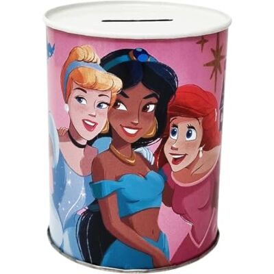 Disney Caixa de metal com design de princesas Cinderela Ariel Jasmine medidas 11 x 9 cm Disney Caixa de metal com design de princesas Cinderela Ariel Jasmine medidas 11 x 9 cm