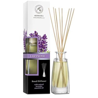 Trust Ambientador de casa lavanda 100 ml, difusor de aroma com óleo essencial, lavanda óleo cromado Reed Difusores, difusor com 10 palitos de ratan, difusor perfumado, varinhas aromáticas Trust Ambientador de casa lavanda 100 ml, difusor de aroma com óleo essencial, lavanda óleo cromado Reed Difusores, difusor com 10 palitos de ratan, difusor perfumado, varinhas aromáticas