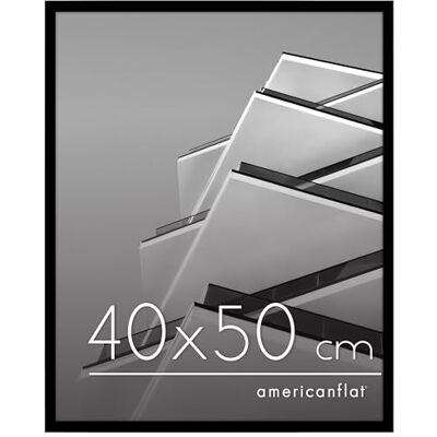 Americanflat Moldura para fotos 40 x 50 cm em preto moldura para fotos de 50 x 40 cm de molde fina com cobertura de plástico resistente e acessórios para pendurar na parede Americanflat Moldura para fotos 40 x 50 cm em preto moldura para fotos de 50 x 40 cm de molde fina com cobertura de plástico resistente e acessórios para pendurar na parede