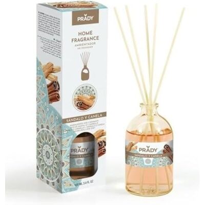 PRADY Mikado Ambientador Premium Gorgeous Sandalwood unissexo, 130 ml, ambiente de luxo com aroma de sândalo PRADY Mikado Ambientador Premium Gorgeous Sandalwood unissexo, 130 ml, ambiente de luxo com aroma de sândalo