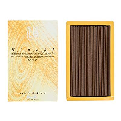 nippon kodo Incenso Japonês Ka-fuh Ciprés Japonês Hinoki, Caixa Grande de Incenso, Incenso com Pouca Fumaça nippon kodo Incenso Japonês Ka-fuh Ciprés Japonês Hinoki, Caixa Grande de Incenso, Incenso com Pouca Fumaça