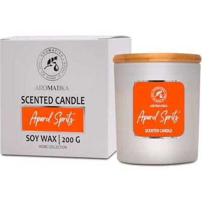 Trust Vela perfumada Aperol Spritz 200 g vela de cera de soja aroma de relaxamento fragrância para casa aromaterapia presente Trust Vela perfumada Aperol Spritz 200 g vela de cera de soja aroma de relaxamento fragrância para casa aromaterapia presente