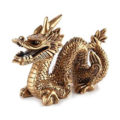 Dragão Chinês Figura de Resina - Decoração Feng Shui Dragão Chinês Figura de Resina - Decoração Feng Shui