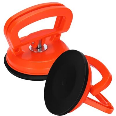 welsberg 2 peças ventosas com capacidade de elevação de 50 kg, elevador de vidro, cristais, azulejos e espelhos, vácuo de potência elevação, diâmetro 11,8 cm, laranja welsberg 2 peças ventosas com capacidade de elevação de 50 kg, elevador de vidro, cristais, azulejos e espelhos, vácuo de potência elevação, diâmetro 11,8 cm, laranja