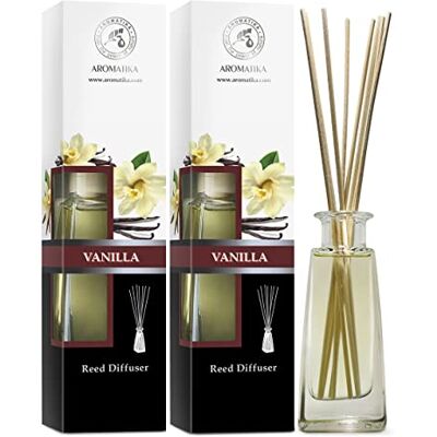 Trust Perfumadas com difusor de baunilha, 2 x 100 ml, difusor de aroma, baunilha, difusor perfumado, ambiente de varetas de Rattan difusor cromático, aroma baunilha Trust Perfumadas com difusor de baunilha, 2 x 100 ml, difusor de aroma, baunilha, difusor perfumado, ambiente de varetas de Rattan difusor cromático, aroma baunilha