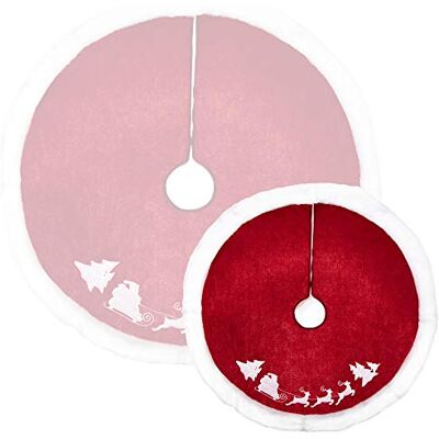 com-four ® Cobertor de árvore de Natal premium para proteger contra agulhas de pinheiro cobertura de árvore de Natal redondo para árvore de luzes base com motivo natalício para presentes com-four ® Cobertor de árvore de Natal premium para proteger contra agulhas de pinheiro cobertura de árvore de Natal redondo para árvore de luzes base com motivo natalício para presentes
