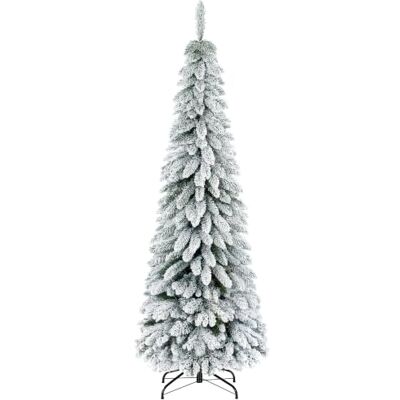 HOMCOM Árvore de Natal artificial 180 cm neve com 523 ramos verdes Suporte de aço dobrável, decoração para casa, festas HOMCOM Árvore de Natal artificial 180 cm neve com 523 ramos verdes Suporte de aço dobrável, decoração para casa, festas