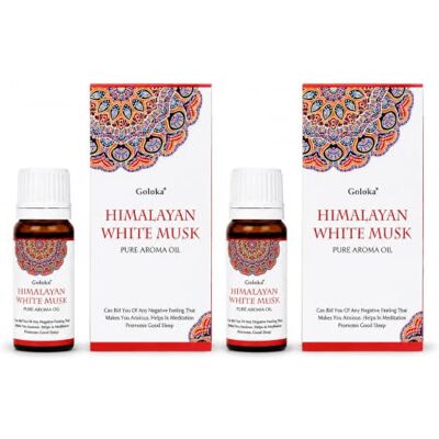 AROMASENSES 2 unidades Óleo Essencial White Musk Puro Goloka 10 ML (Almíscar Branco) AROMASENSES 2 unidades Óleo Essencial White Musk Puro Goloka 10 ML (Almíscar Branco)