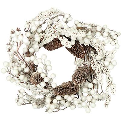 com-four ® Coroa de Natal para a Porta Enfeite de Natal Decoração Natalícia Exterior Coroas Natalícias para Portas, Ø 35 cm com-four ® Coroa de Natal para a Porta Enfeite de Natal Decoração Natalícia Exterior Coroas Natalícias para Portas, Ø 35 cm