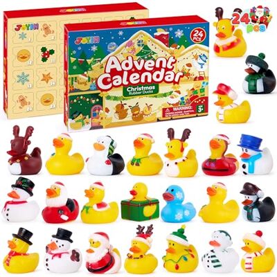 JOYIN 24 peças pátios de borracha natalícia calendário do advento JOYIN 24 peças pátios de borracha natalícia calendário do advento