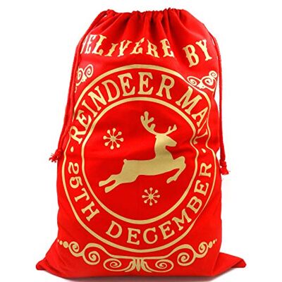 TRIXES Saco de Pai Natal extra grande vermelho o Natal do poste do estilo rena Draw corrente atual saco saco saco embrulho de presente grande capacidade TRIXES Saco de Pai Natal extra grande vermelho o Natal do poste do estilo rena Draw corrente atual saco saco saco embrulho de presente grande capacidade