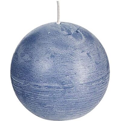 Spaas 6 velas esféricas rústicas sem perfume de 100 mm, ± 40 horas, cor cinzento e azul Spaas 6 velas esféricas rústicas sem perfume de 100 mm, ± 40 horas, cor cinzento e azul