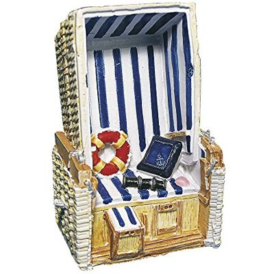 Rayher Miniatura cadeira vime praia, 11 cm, decoração marinheira, Rayher Miniatura cadeira vime praia, 11 cm, decoração marinheira,