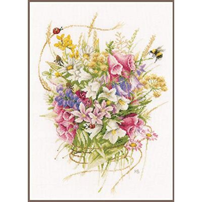 Lanarte Kits de ponto cruz contado completo arte de parede DIY ramo de flores de verão conjunto artesanato adultos conjunto decoração sala criativa presente ca. 30x44cm Cross Stitch Lanarte Kits de ponto cruz contado completo arte de parede DIY ramo de flores de verão conjunto artesanato adultos conjunto decoração sala criativa presente ca. 30x44cm Cross Stitch