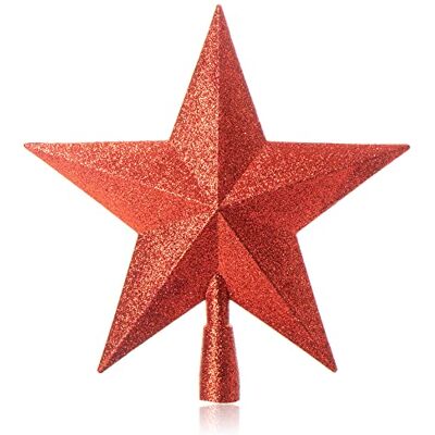 com-four ® Enfeite vermelho para árvore de Natal em forma de estrela estrela vermelha para ornamento para árvore de Natal decoração para árvore de Natal decorada decoração tradicional com-four ® Enfeite vermelho para árvore de Natal em forma de estrela estrela vermelha para ornamento para árvore de Natal decoração para árvore de Natal decorada decoração tradicional