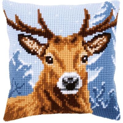 Vervaco Ponto cruz kit almofada decorativa veado artesanato adultos decoração bordar kit iniciantes completo DIY bordado criativo presente ca. 40 x 40 cm Cross Stitch Embroidery Vervaco Ponto cruz kit almofada decorativa veado artesanato adultos decoração bordar kit iniciantes completo DIY bordado criativo presente ca. 40 x 40 cm Cross Stitch Embroidery