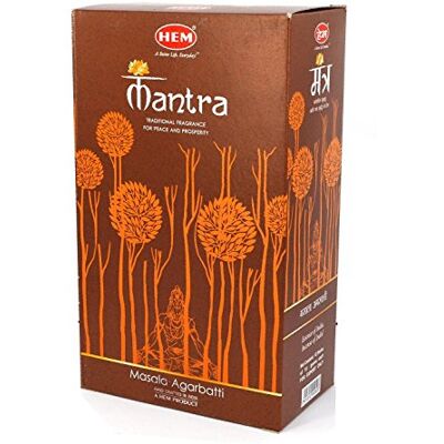 HEM Varinhas de incenso mantra aprox. 180 hastes HEM Varinhas de incenso mantra aprox. 180 hastes
