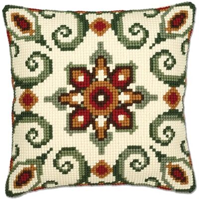 Vervaco Ponto cruz kit almofada decorativa folk artesanato adultos decoração bordar kit iniciantes completo DIY bordado criativo presente ca. 40 x 40 cm Cross Stitch Vervaco Ponto cruz kit almofada decorativa folk artesanato adultos decoração bordar kit iniciantes completo DIY bordado criativo presente ca. 40 x 40 cm Cross Stitch