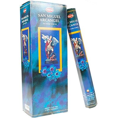 HEM Incenso San Miguel Arcanjo 6 x 20 120 varas aromáticas HEM Incenso San Miguel Arcanjo 6 x 20 120 varas aromáticas