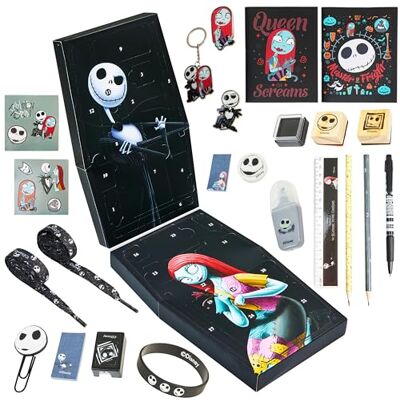 Disney The Nightmare Before Christmas Calendário de Advento 2025 Mulher e Adolescente Calendário Contagem Regressiva para o Natal Papelaria e Acessórios (Preto) Disney The Nightmare Before Christmas Calendário de Advento 2025 Mulher e Adolescente Calendário Contagem Regressiva para o Natal Papelaria e Acessórios (Preto)
