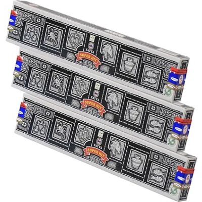 NKlaus Satya Super Hit Raras de incenso (3 unidades, 45 g, enroladas à mão, aroma picante e suave, adequadas para meditação, ioga e ambientador) NKlaus Satya Super Hit Raras de incenso (3 unidades, 45 g, enroladas à mão, aroma picante e suave, adequadas para meditação, ioga e ambientador)