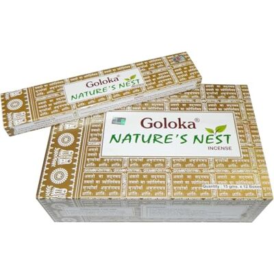 GOLOKA Incenso Nature´s Nest 12 caixas x 15 g - GOLOKA Incenso Nature´s Nest 12 caixas x 15 g -