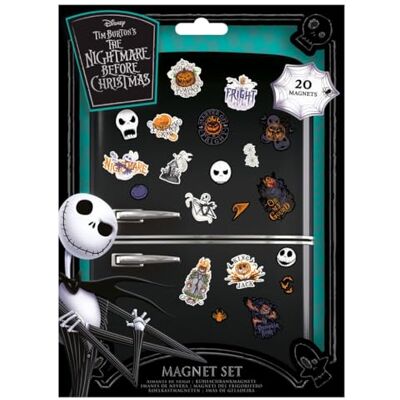 Disney Conjunto de 20 ímanes de pesadelo antes do Natal (desenhos de sombras coloridas), 20 mini ímanes, ímanes de frigorífico, ímanes de porta e pequenos ímanes para decoração de frigorífico ou malas de festa, Disney Conjunto de 20 ímanes de pesadelo antes do Natal (desenhos de sombras coloridas), 20 mini ímanes, ímanes de frigorífico, ímanes de porta e pequenos ímanes para decoração de frigorífico ou malas de festa,