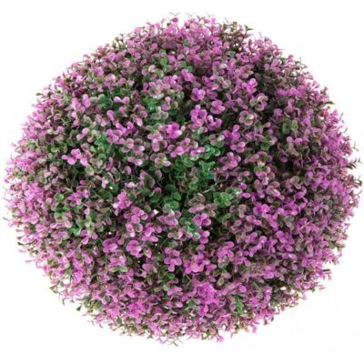 LOLAhome Bola boj Artificial Lila de PVC, diámetro 35 cm Decoração interior e exterior. LOLAhome Bola boj Artificial Lila de PVC, diámetro 35 cm Decoração interior e exterior.
