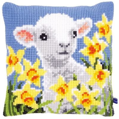 Vervaco Ponto cruz kit almofada decorativa cordeiro artesanato adultos decoração bordado completo DIY bordado criativo presente ca. 40 x 40 cm Cross Stitch Embroidery Vervaco Ponto cruz kit almofada decorativa cordeiro artesanato adultos decoração bordado completo DIY bordado criativo presente ca. 40 x 40 cm Cross Stitch Embroidery